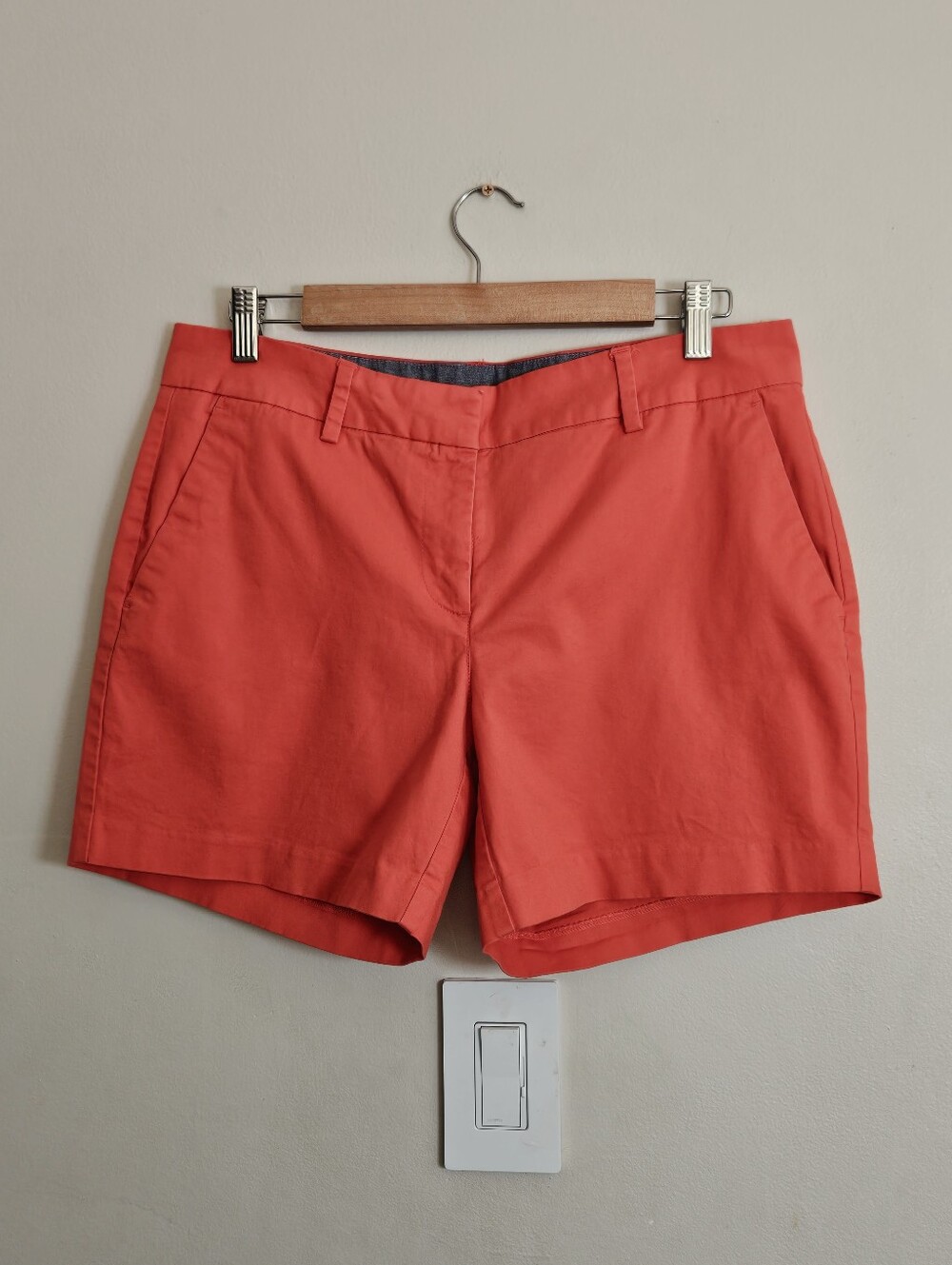 Nautica Womens Coral Twill Shorts Size 8